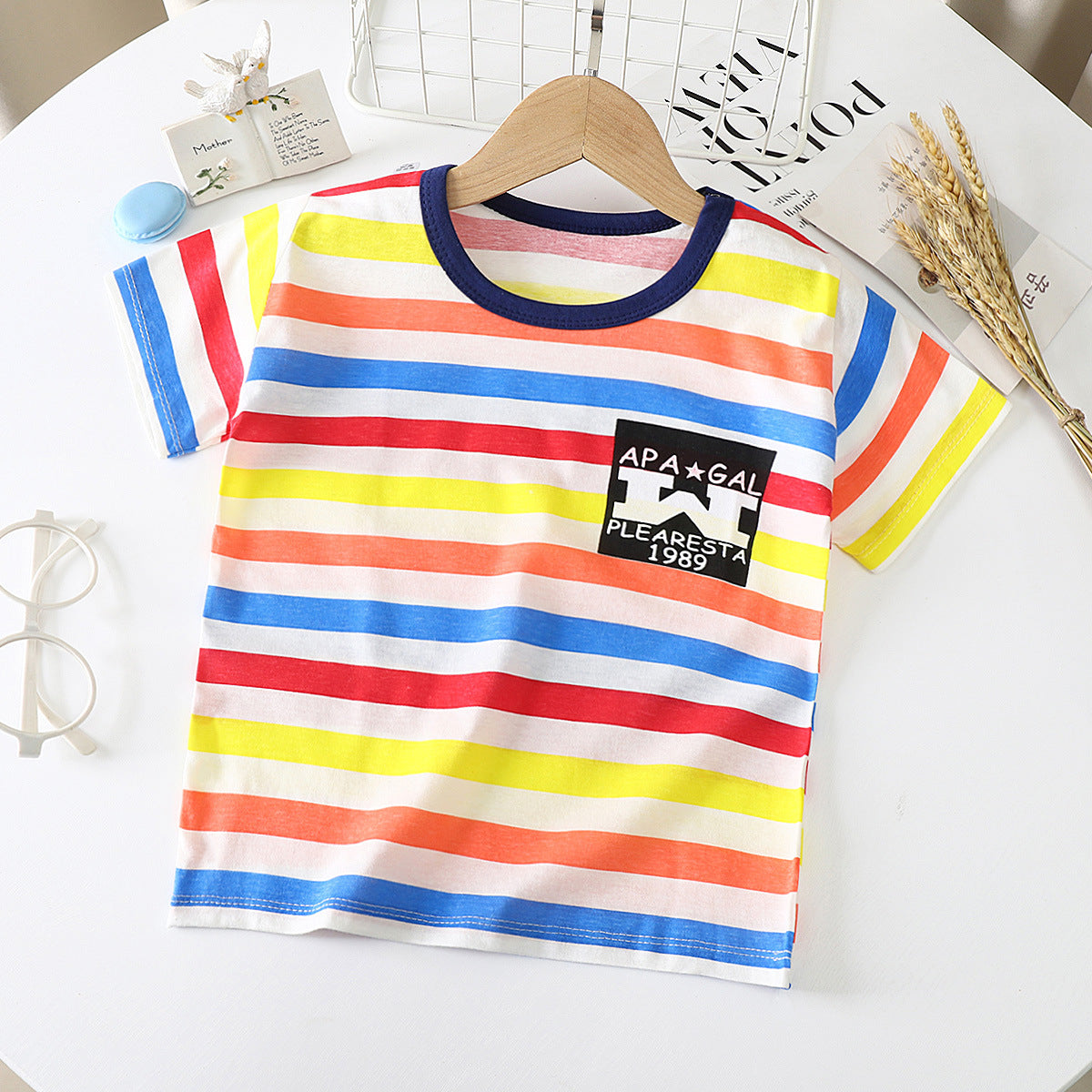 Children's Short-sleeved T-shirt cotton Baby Half-sleeved Bottoming Shirt